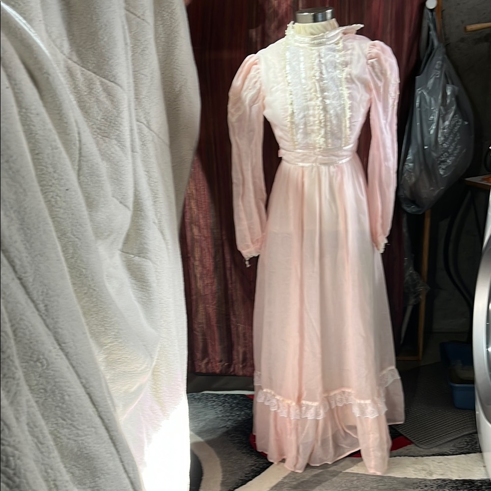 Elegant Pink Maxi Dress by Gunne Sax